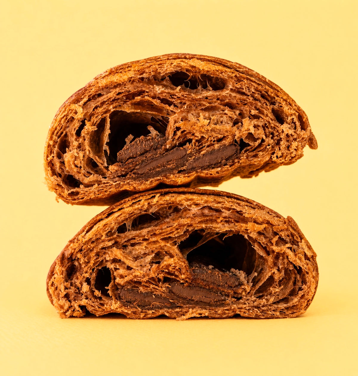Striped pain au chocolat
