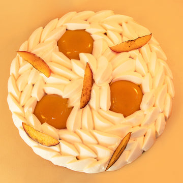 Tarte pêche à partager