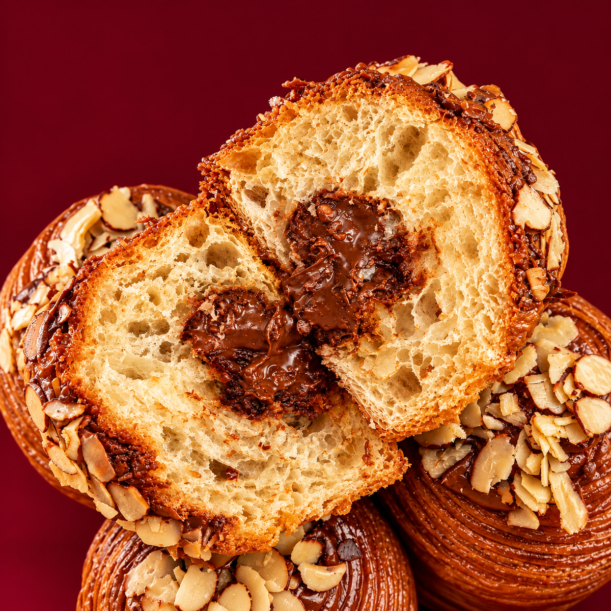 Brioche feuilletée pâte à tartiner