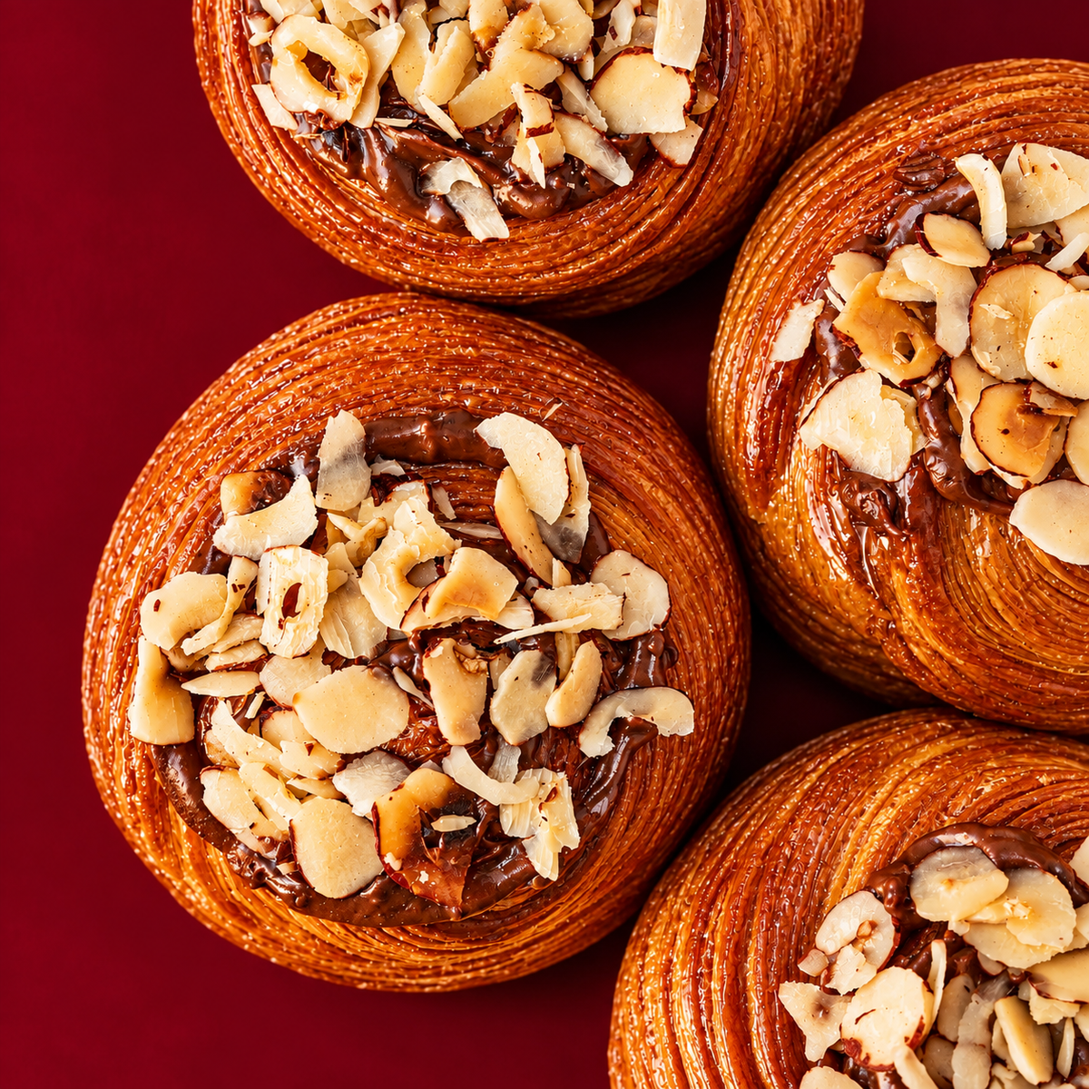 Brioche feuilletée pâte à tartiner