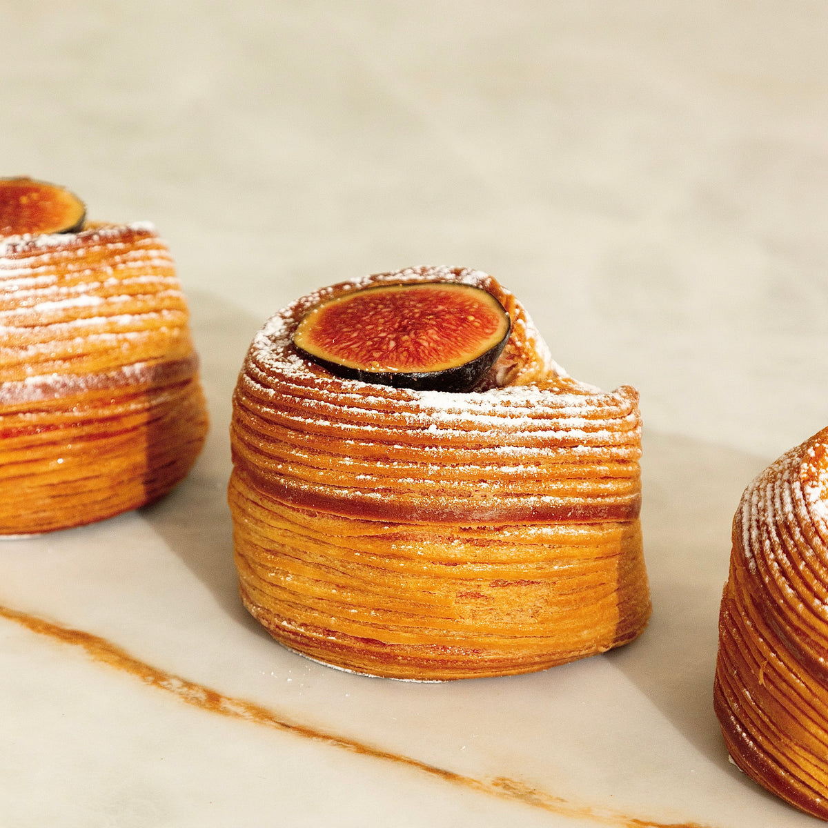 Flaky brioche spread