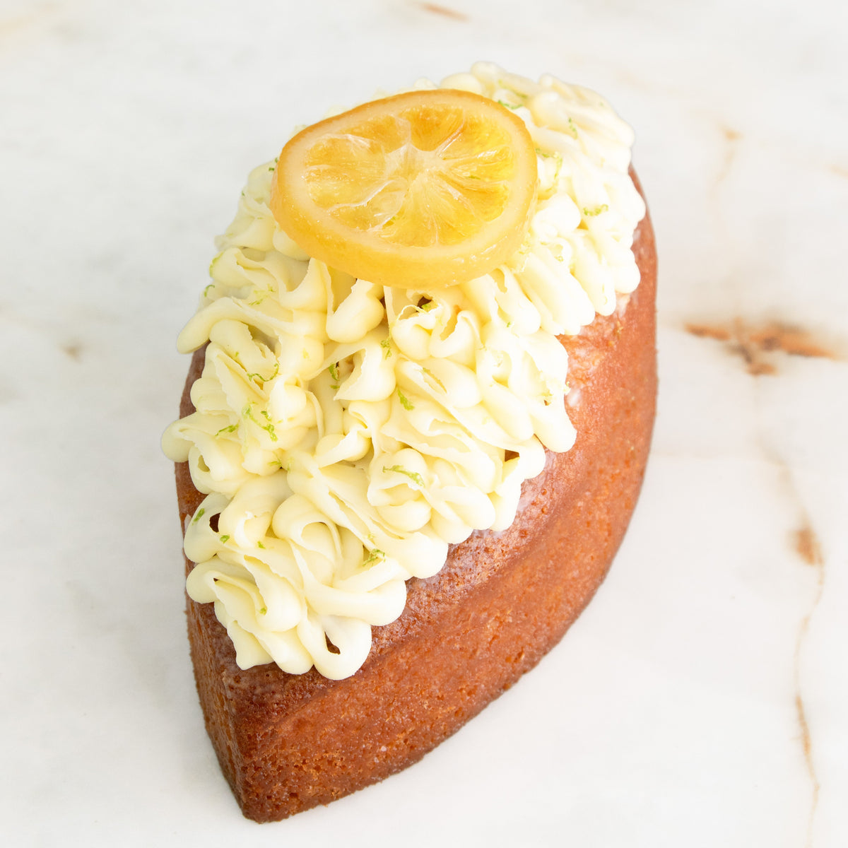 Cake citron-huile d'olive coupe
