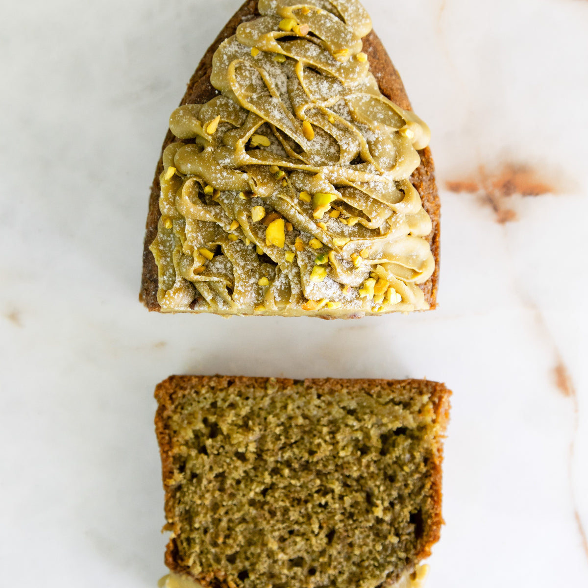 Cake pistache fleur d'oranger - Philippe Conticini