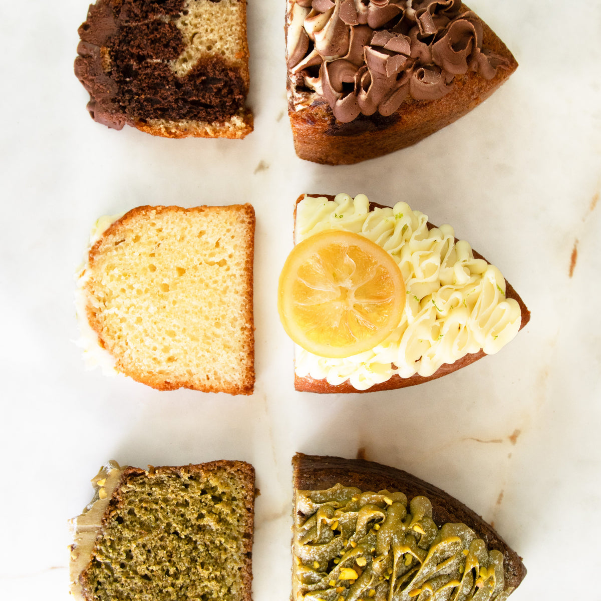 Trio de cakes détail