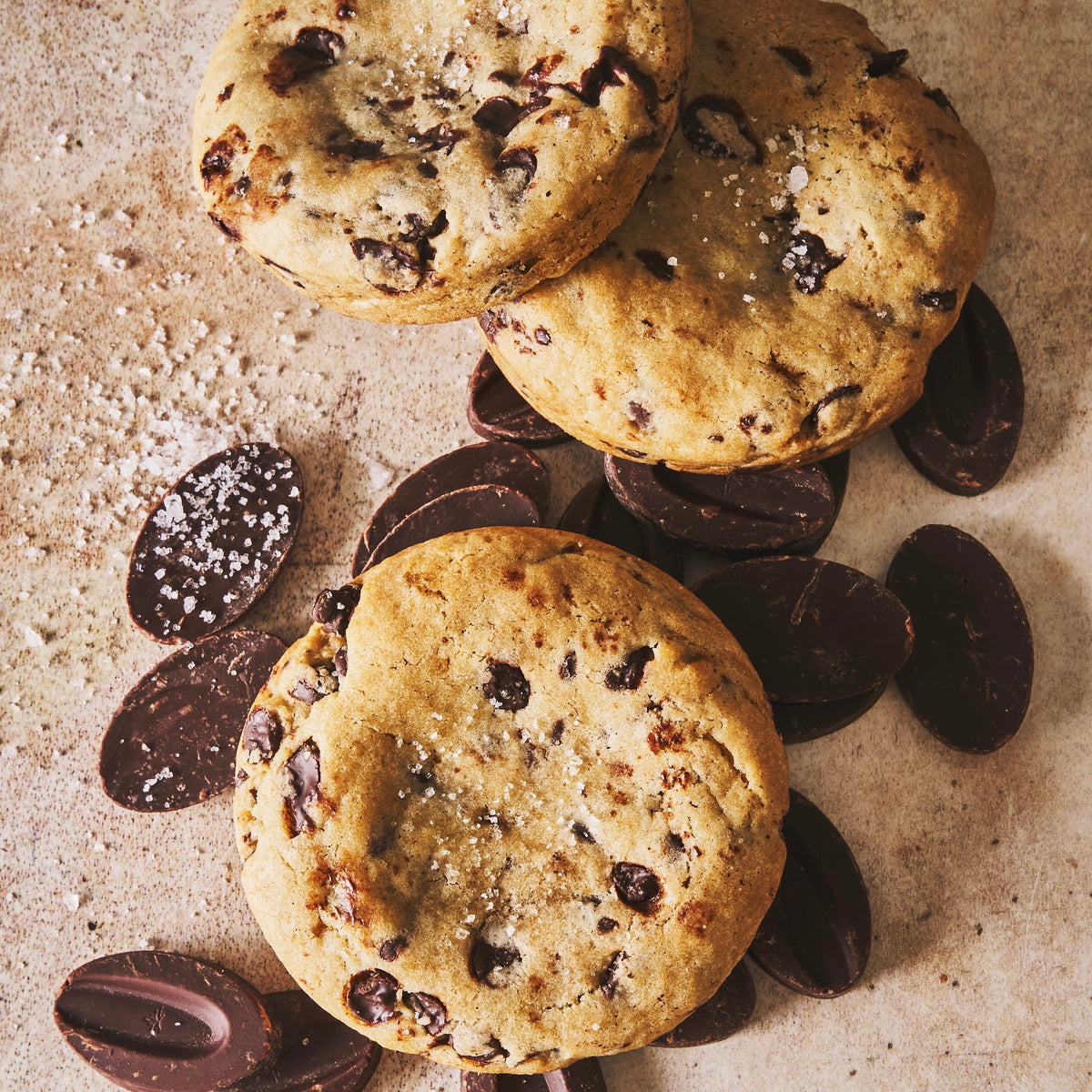 Cookie chocolat noir vue rapprochée